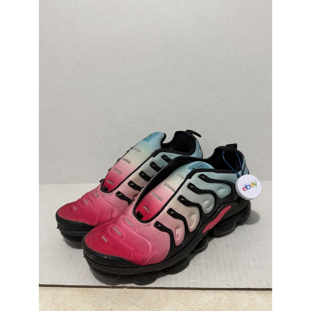 Nike Air VaporMax Plus Womens 8.5 Pink Blue Gradient shoes CZ7954-600 (no laces)